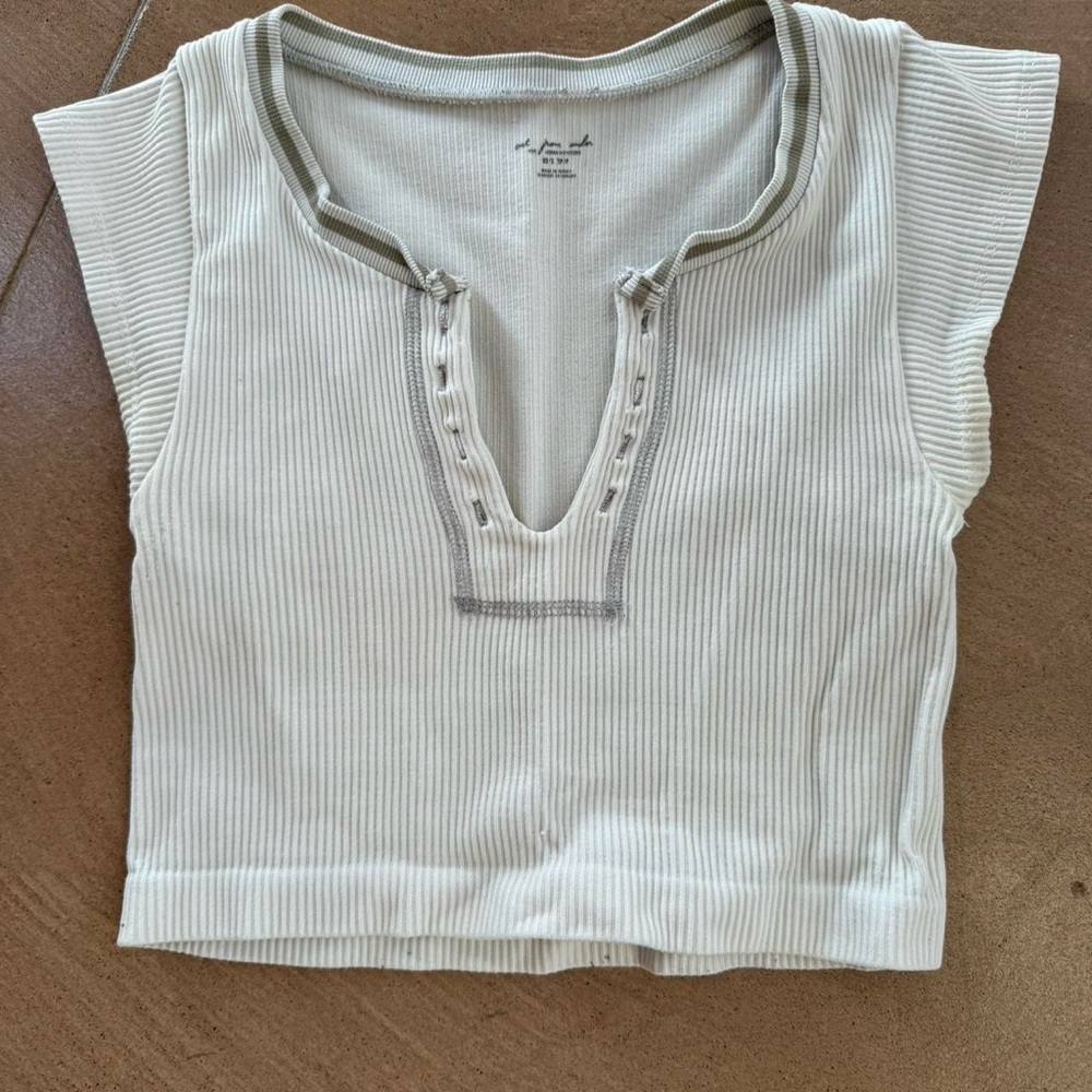out from under white go for gold crop top